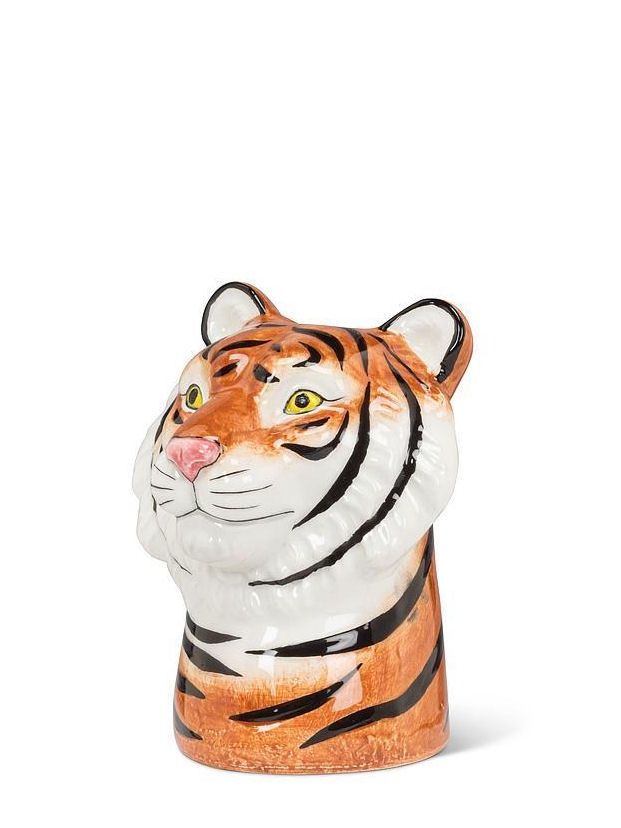 Tiger Head Small Vase