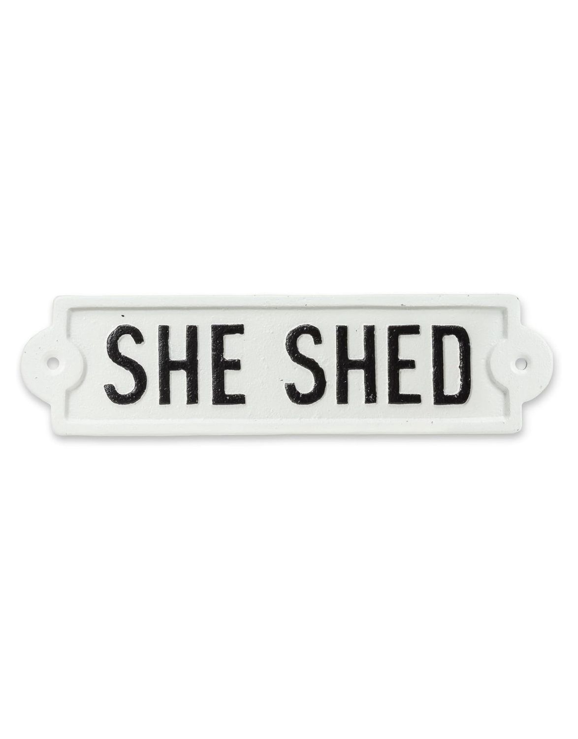 She Shed Cast Iron Sign