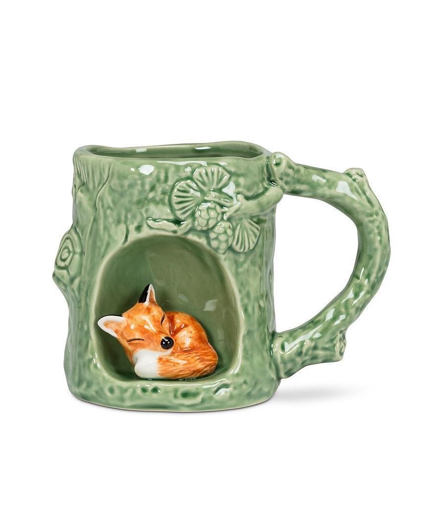 Tree With Sleeping Fox Mug