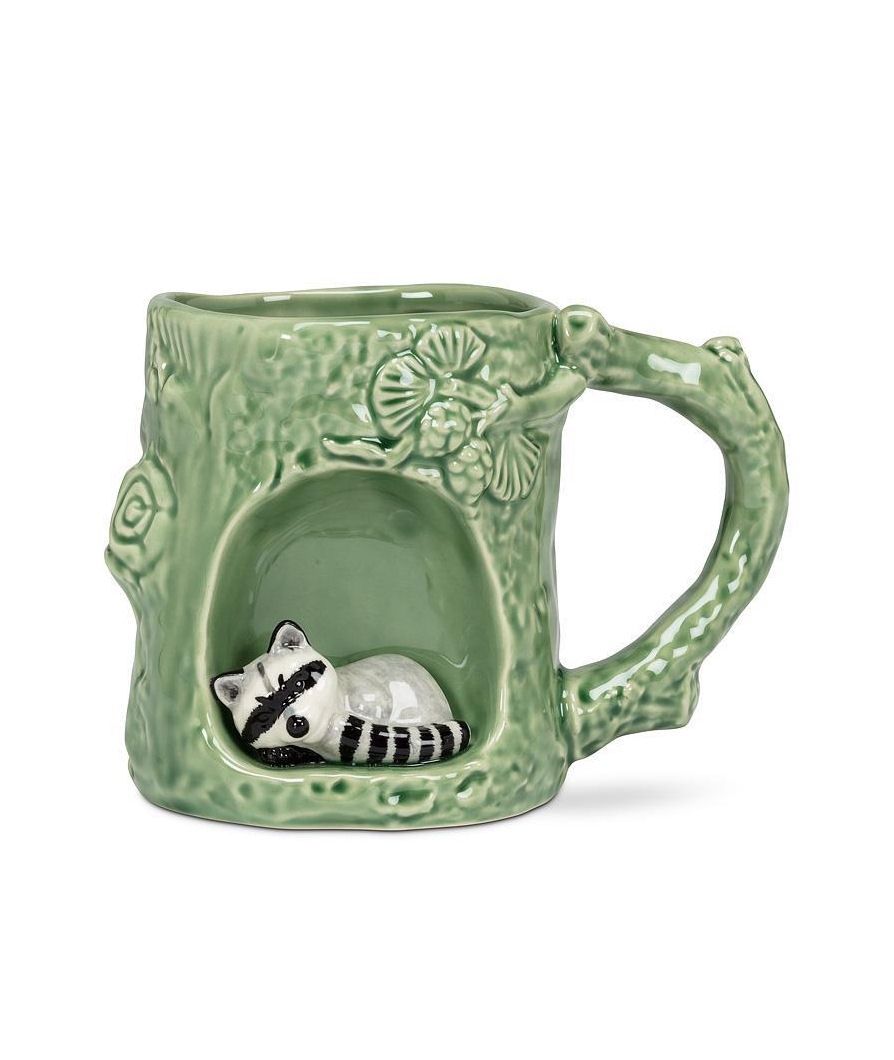 Tree With Sleeping Raccoon Mug