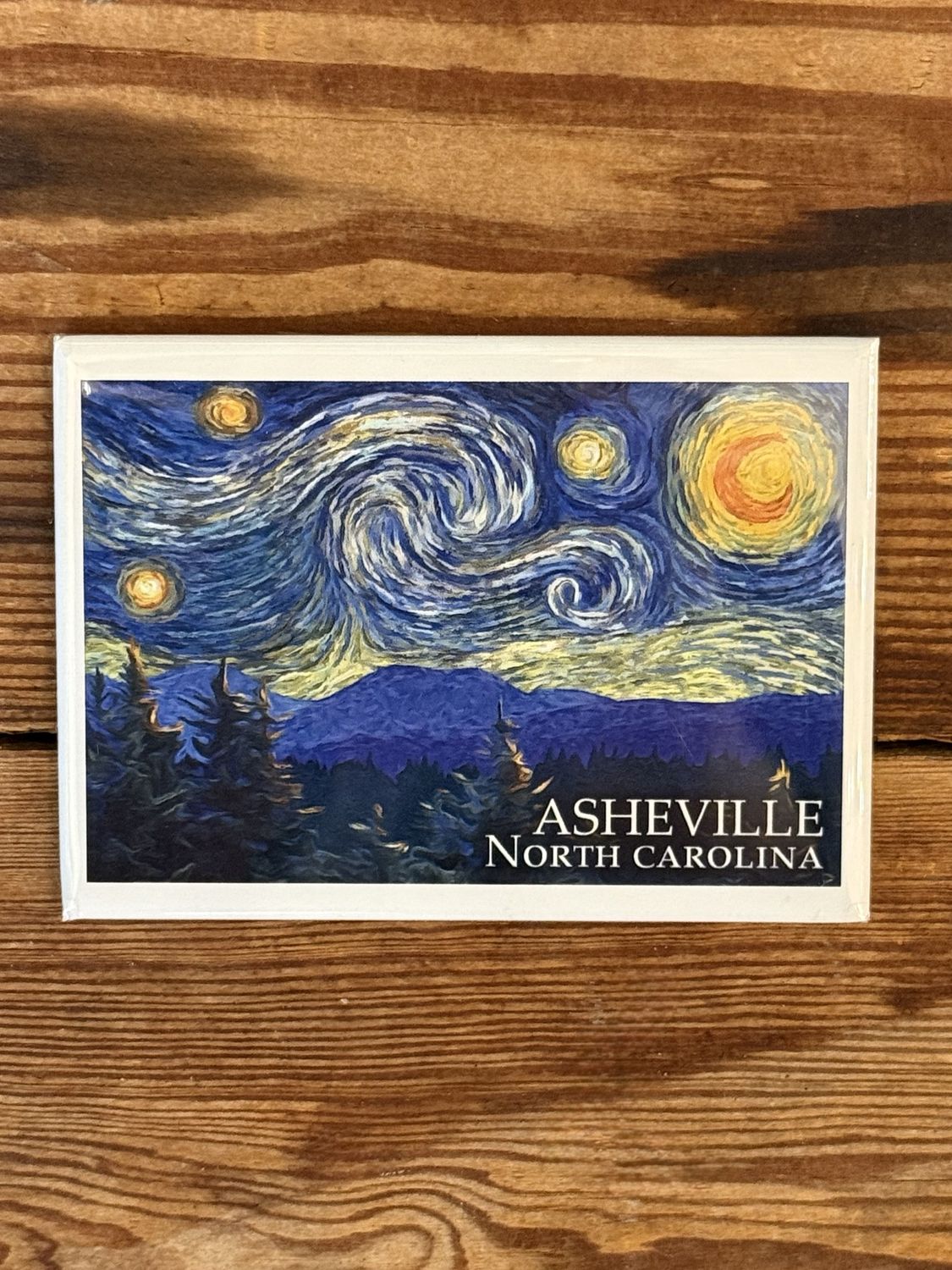 Asheville North Carolina Starry Night Magnet