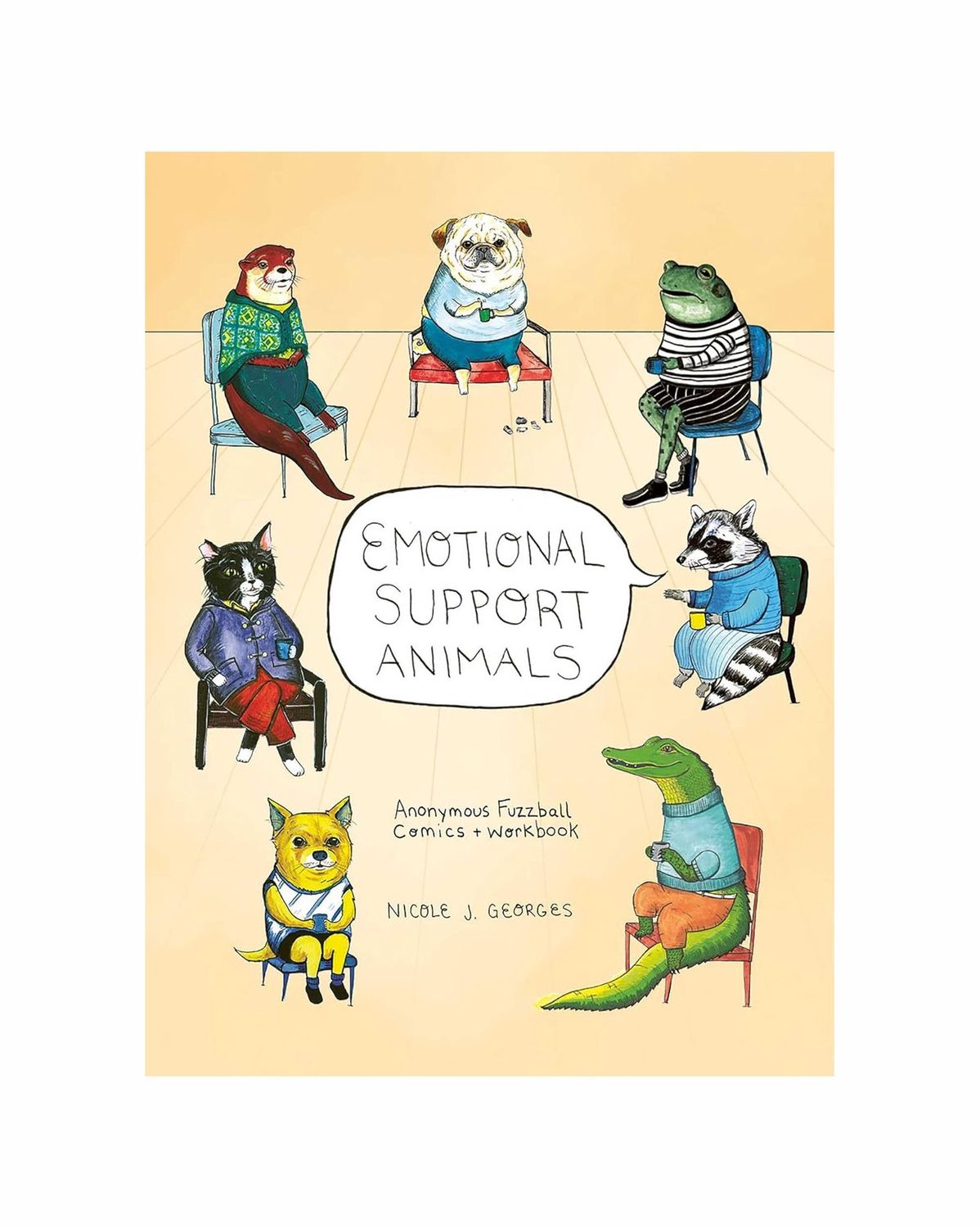 Emotional Support Animals Comic Workbook Paperback Book