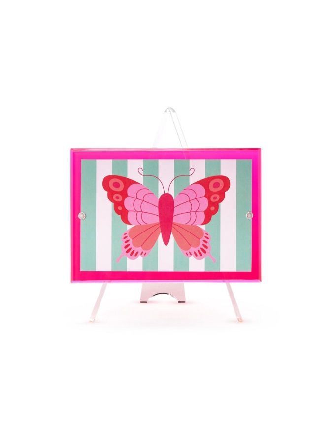 Color Pop 4x6 Easel Acrylic Frame, Color: Pink