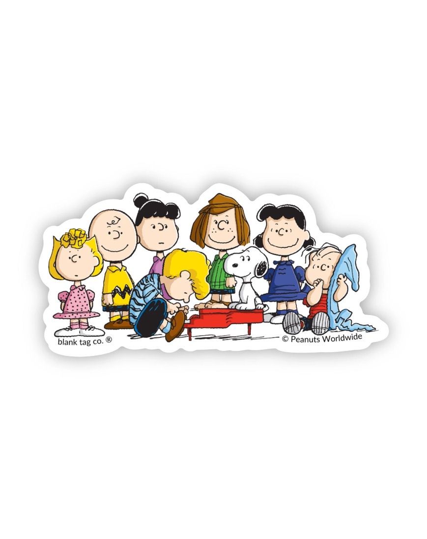 Peanuts With Schroeder On Piano Sticker