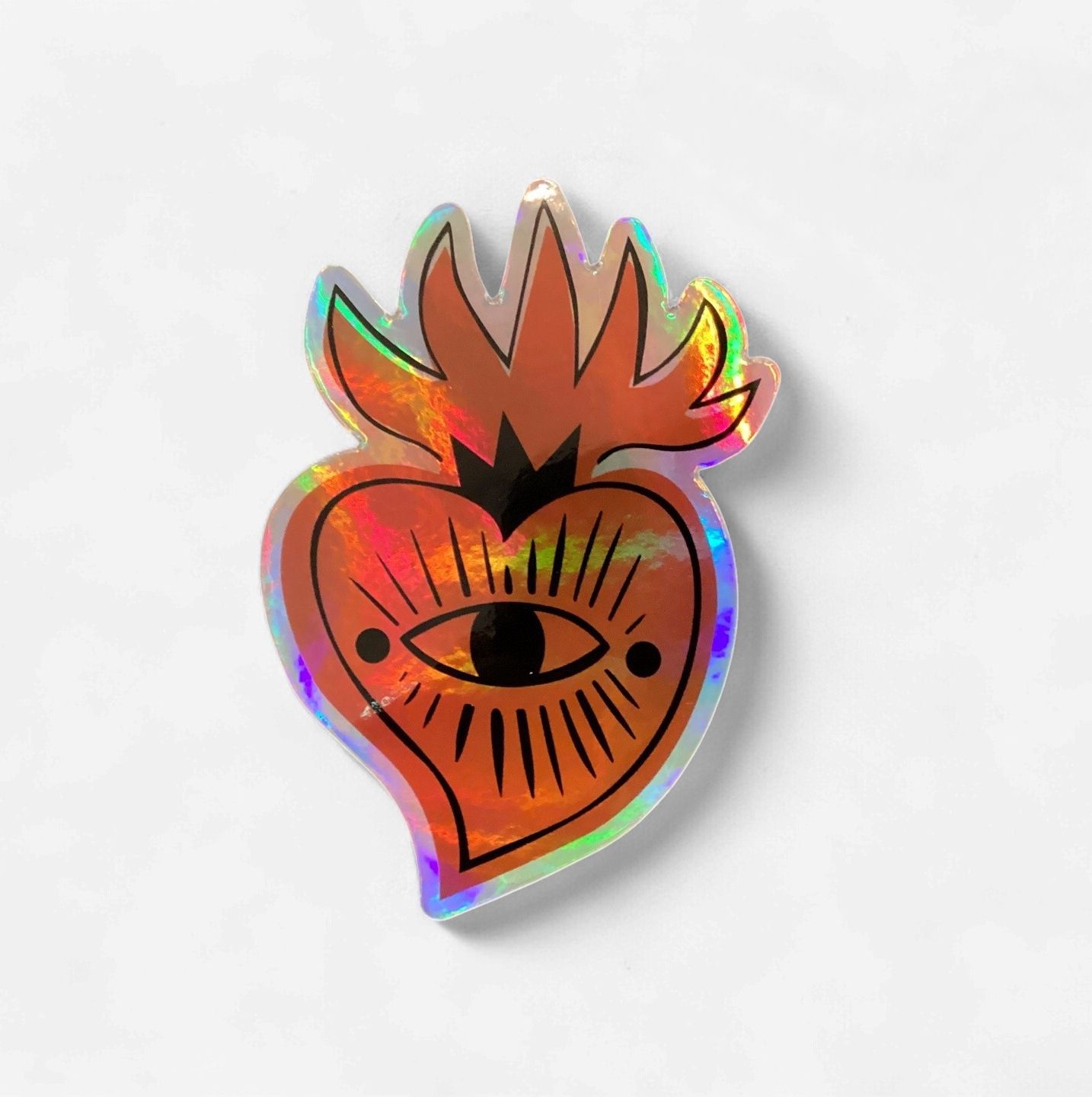 Sacred Heart Holographic Sticker