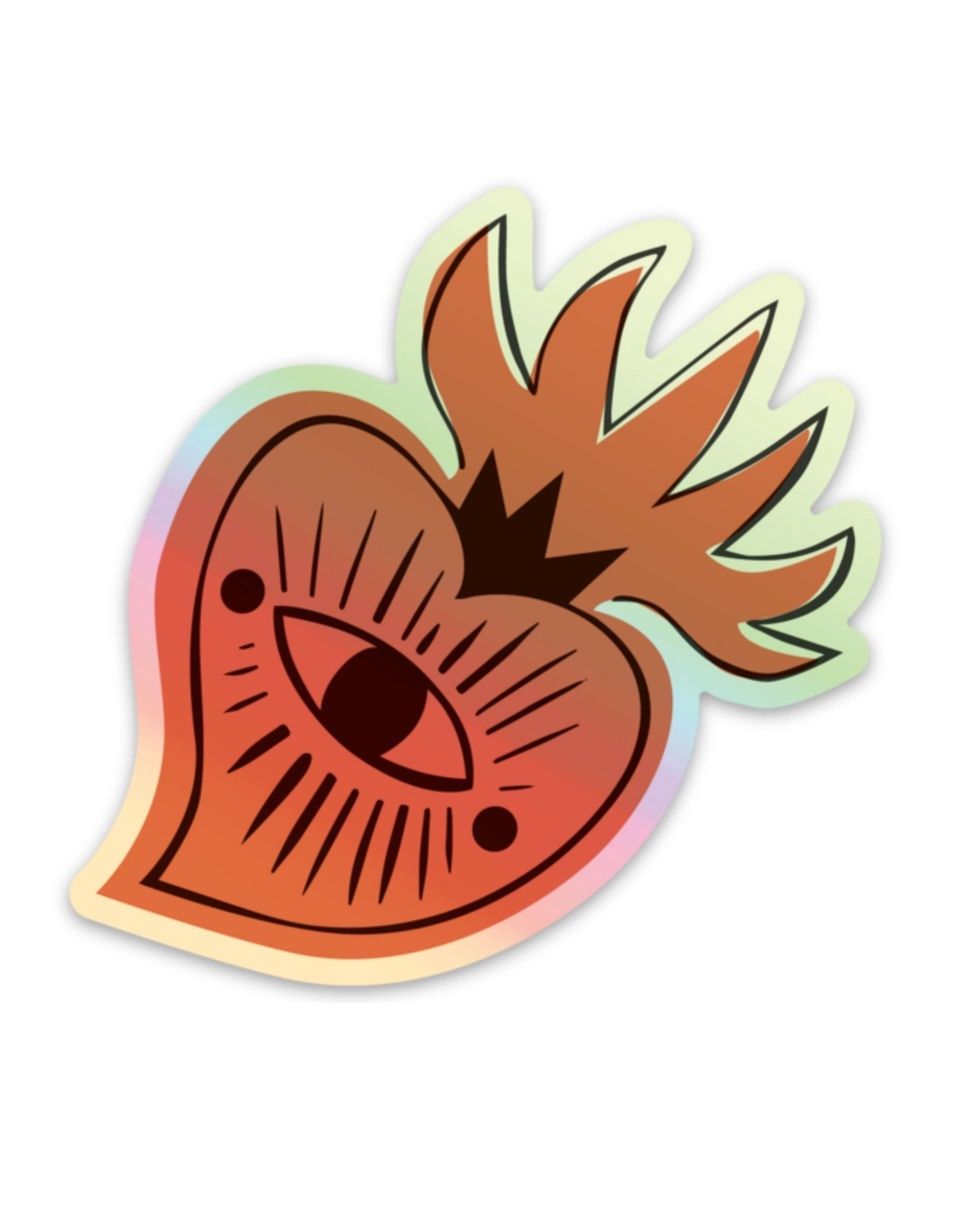 Sacred Heart Holographic Sticker