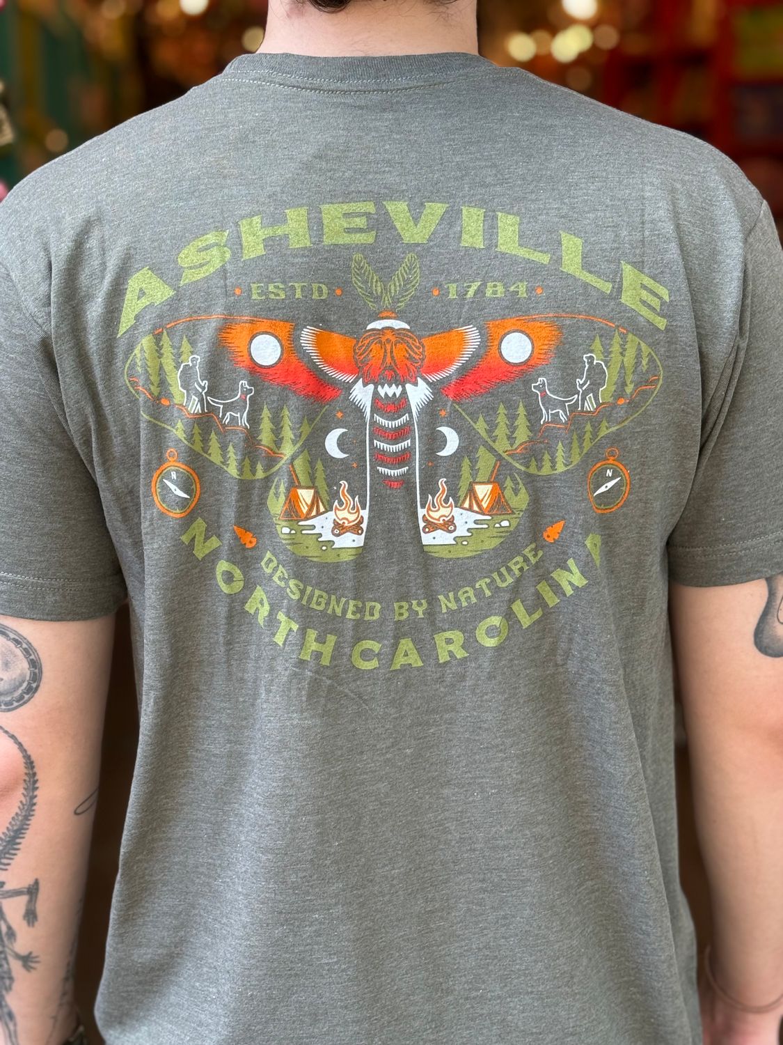 Smoky Mountain Moth T Shirt, Size: Small