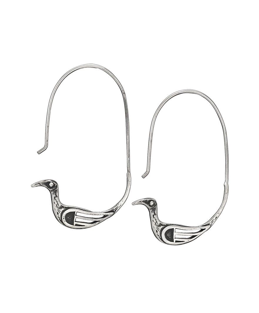 Elegant Birds Sterling Silver Dangle Earring