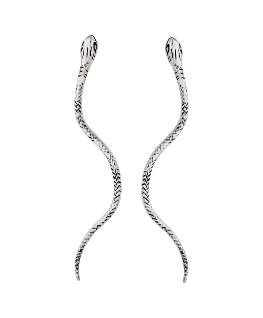 Medusa Sterling Silver Stud Earrings