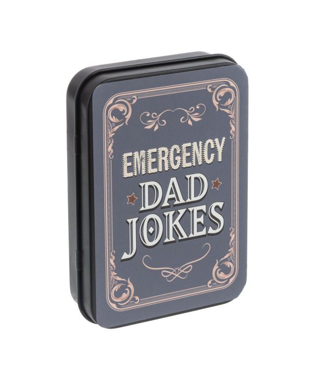Emergency Dad Joke Card Deck In Tin