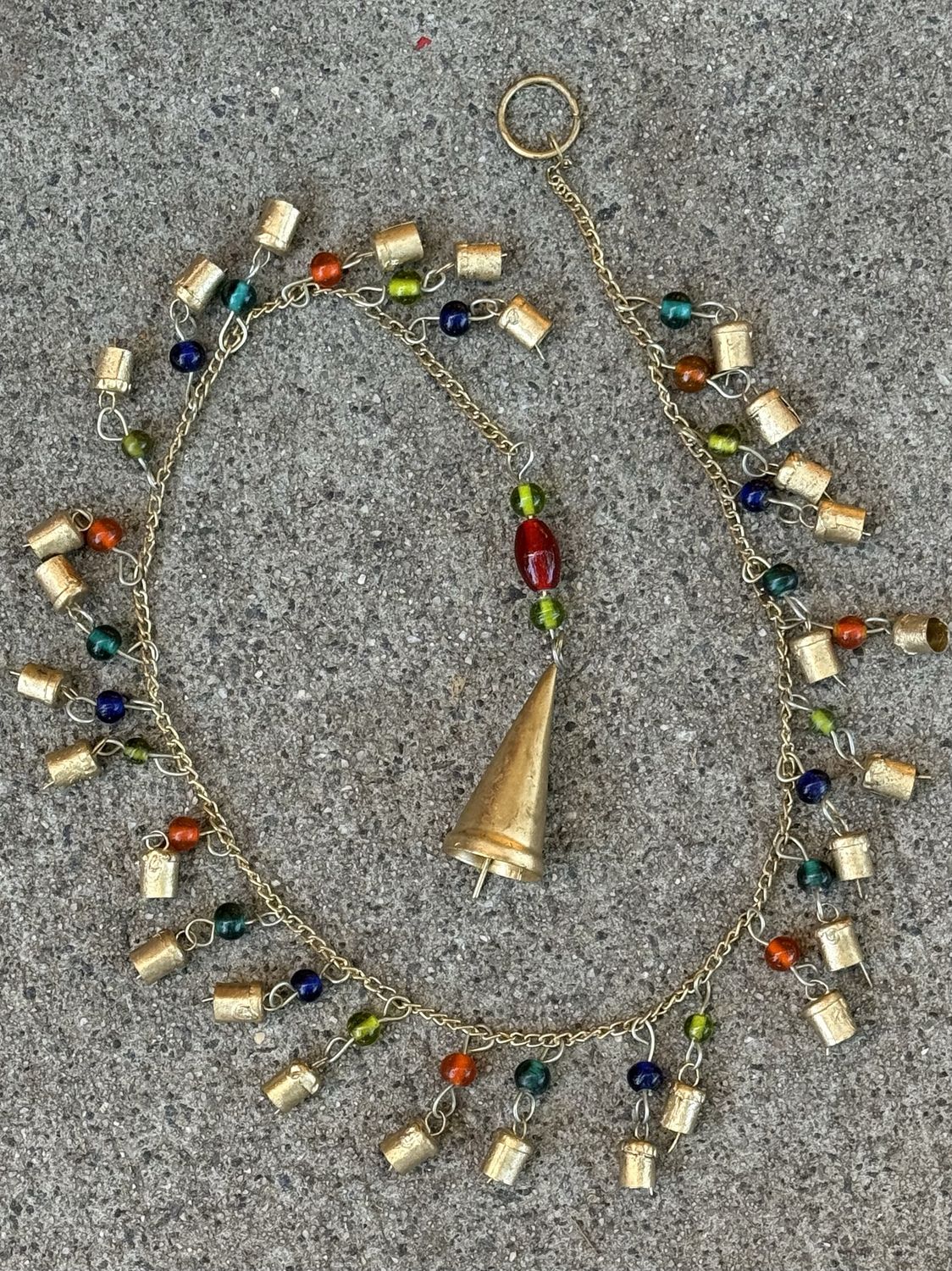 Small Strand Cluster Bell And Beads Chime