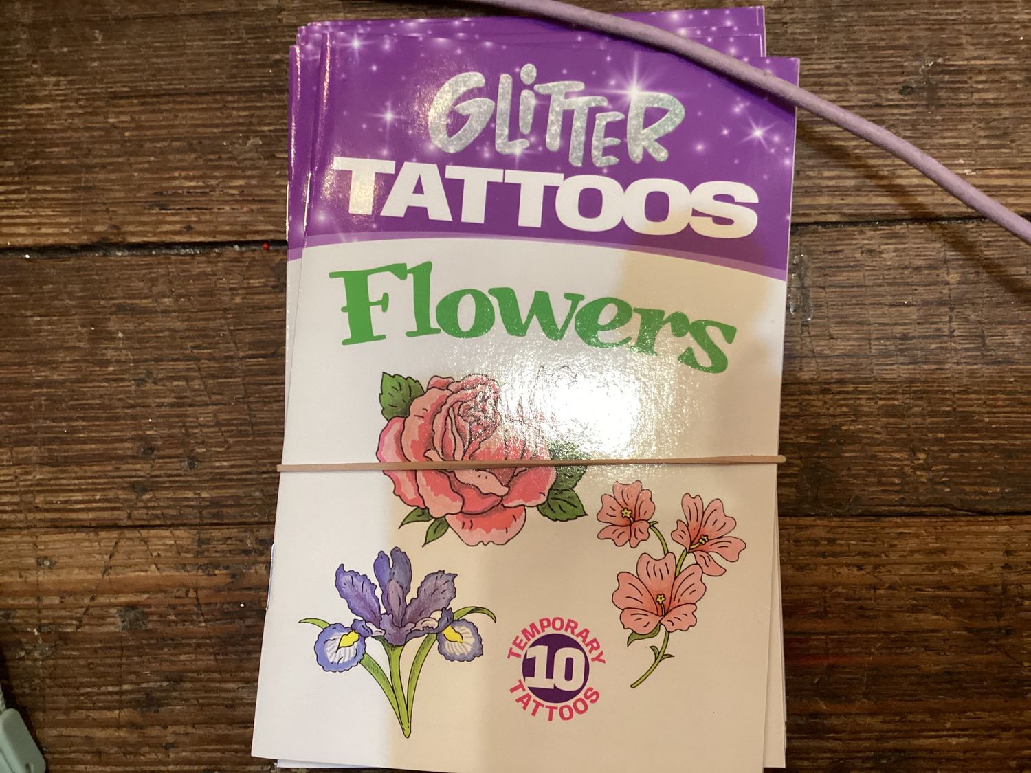 Glitter Flowers Tattoos