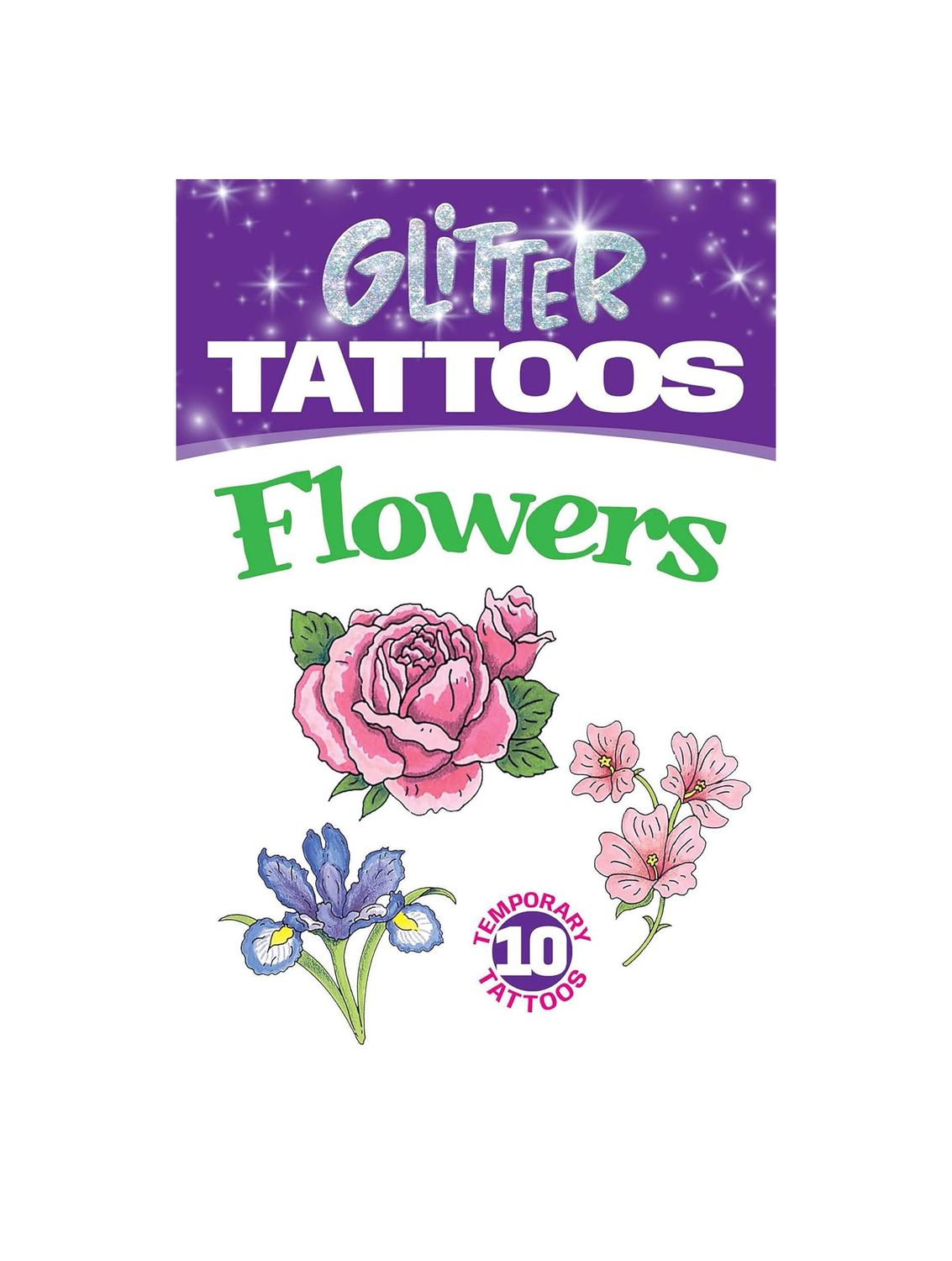 Glitter Flowers Tattoos