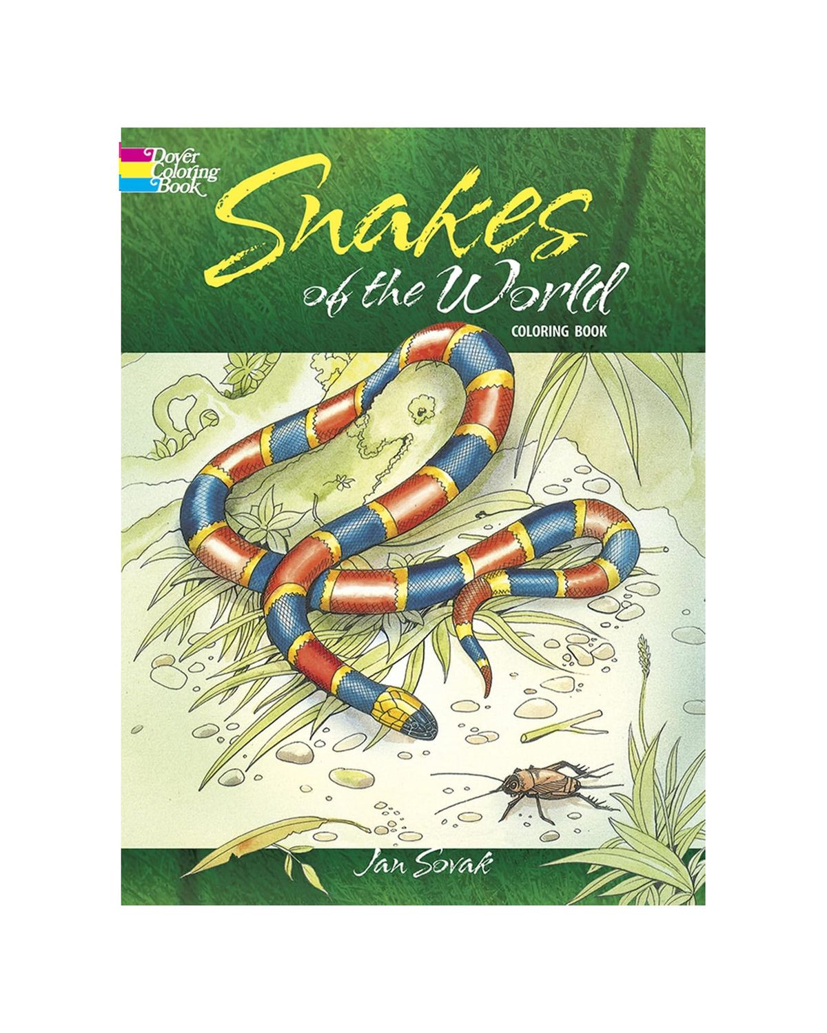 Snakes Of The World Coloring Paperback Book