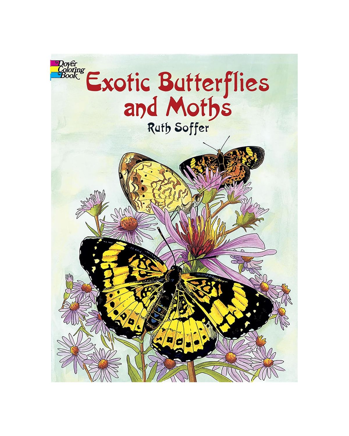 Exotic Butterflies And Moths Coloring Paperback Book