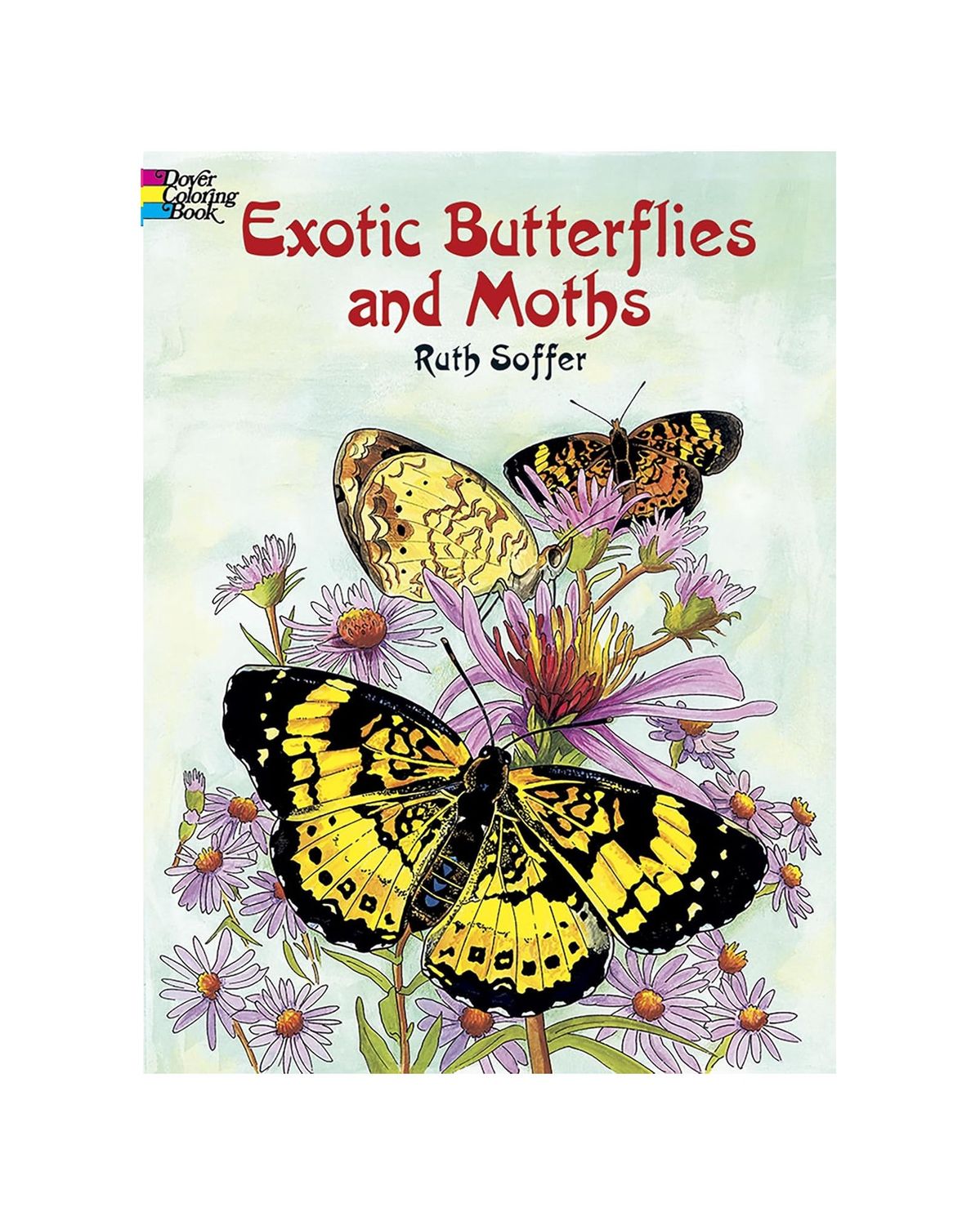 Exotic Butterflies And Moths Coloring Paperback Book