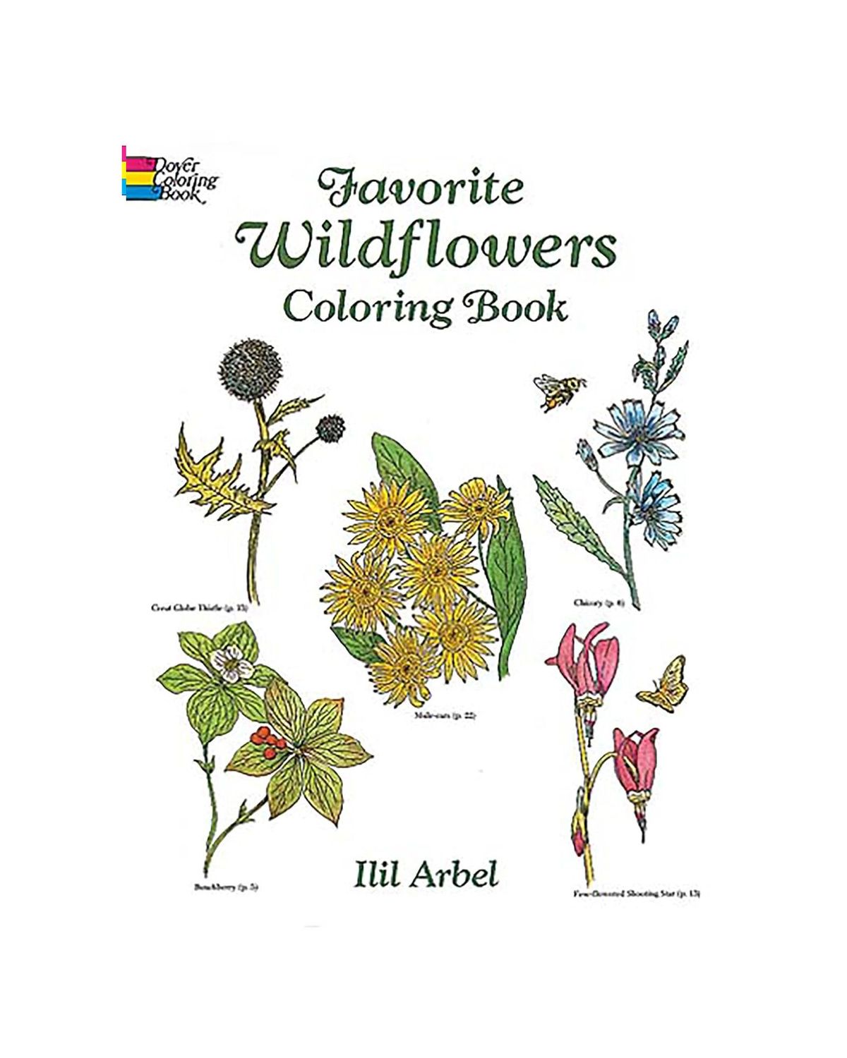 Favorite Wildflowers Coloring Paperback Book