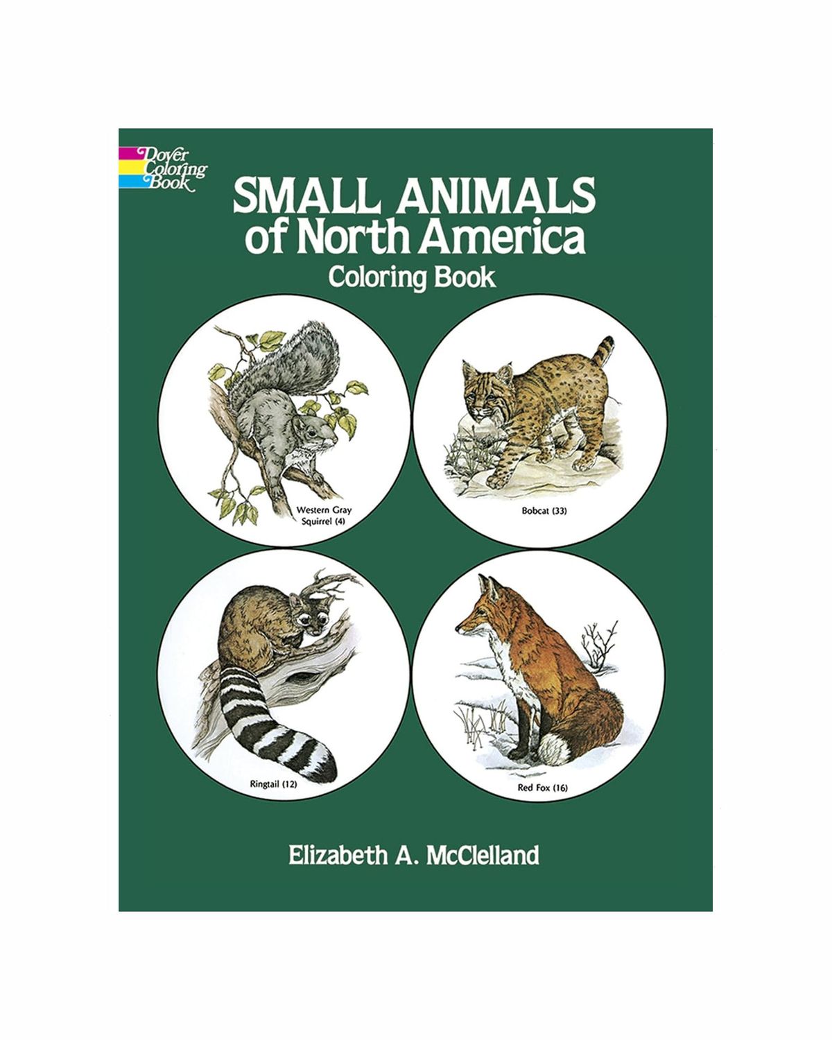 Small Animals Of North America Coloring Paperback Book