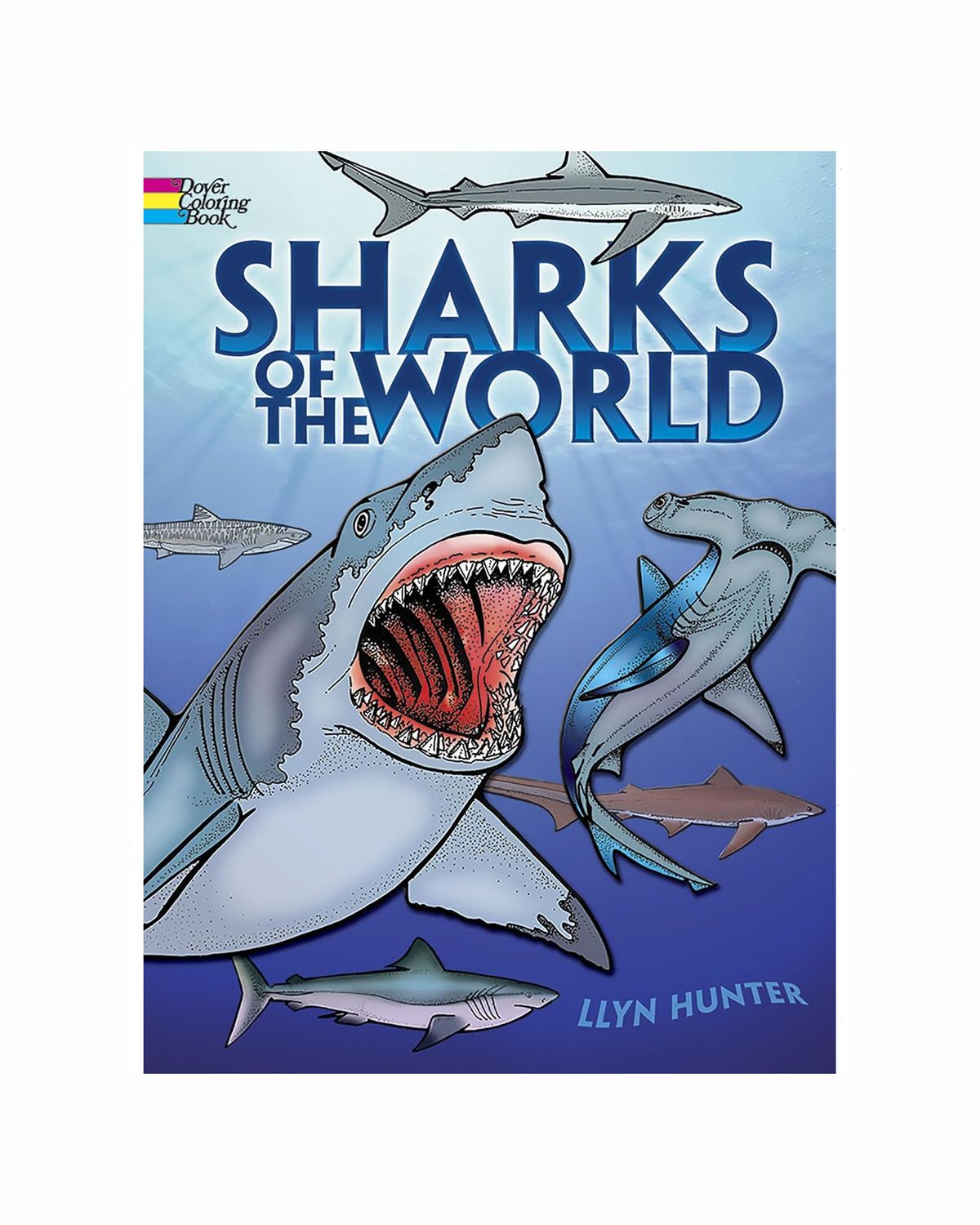 Sharks Of The World Coloring Paperback Book