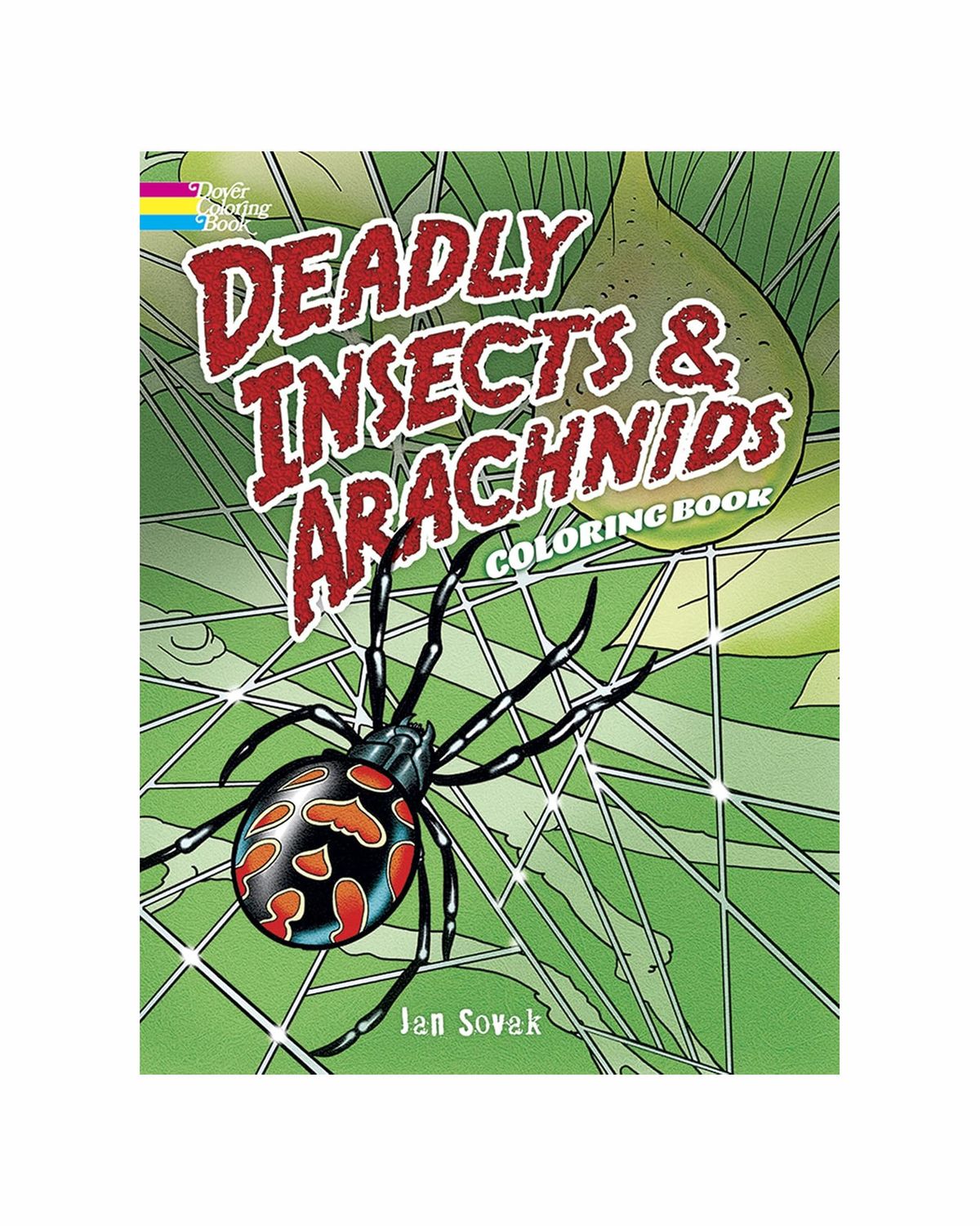 Deadly Insects And Arachnids Coloring Paperback Book