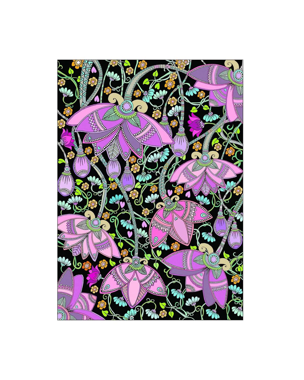 Midnight Garden Coloring Paperback Book