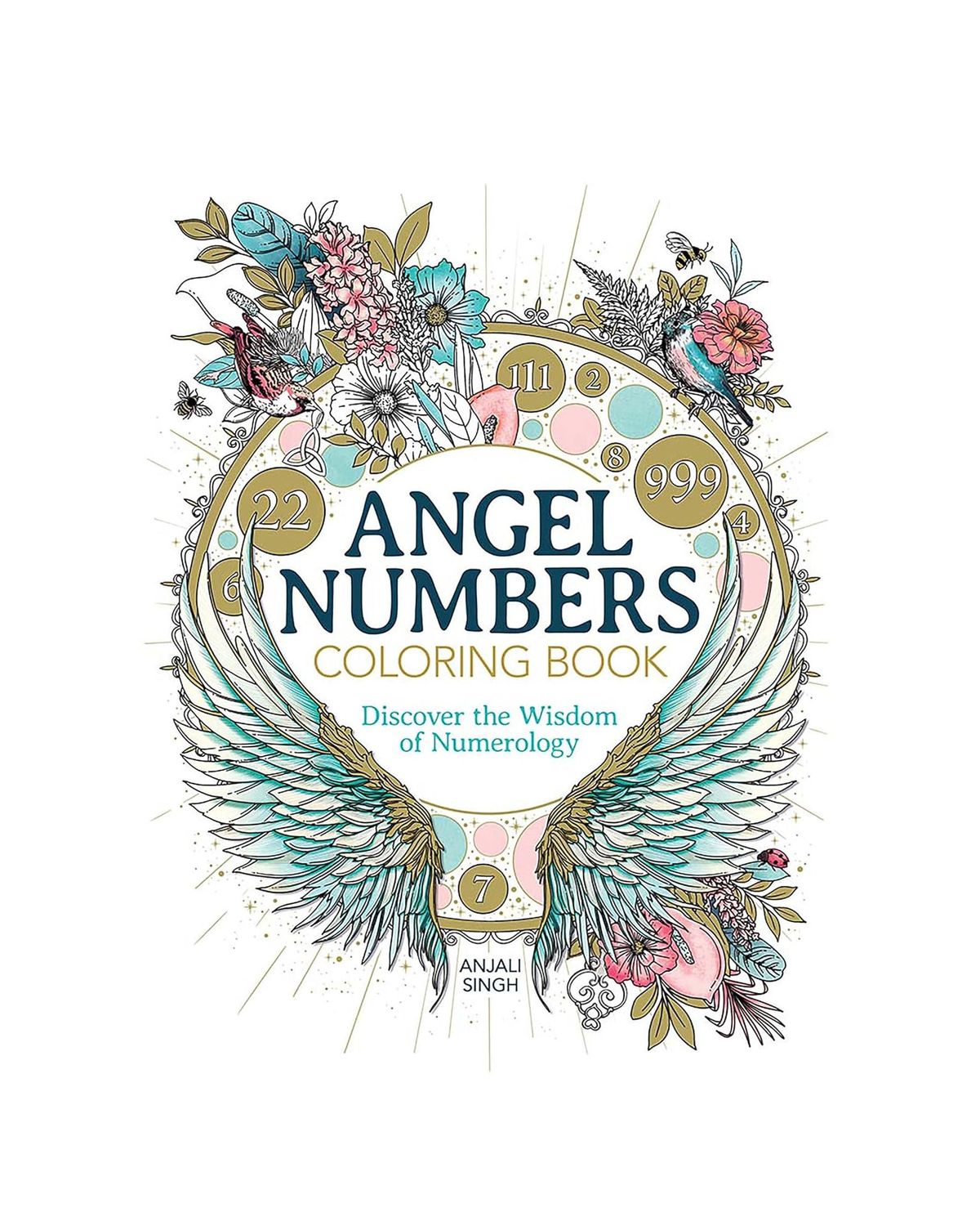 Angel Numbers Coloring Paperback Book