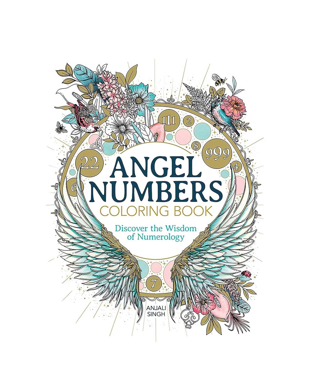 Angel Numbers Coloring Paperback Book