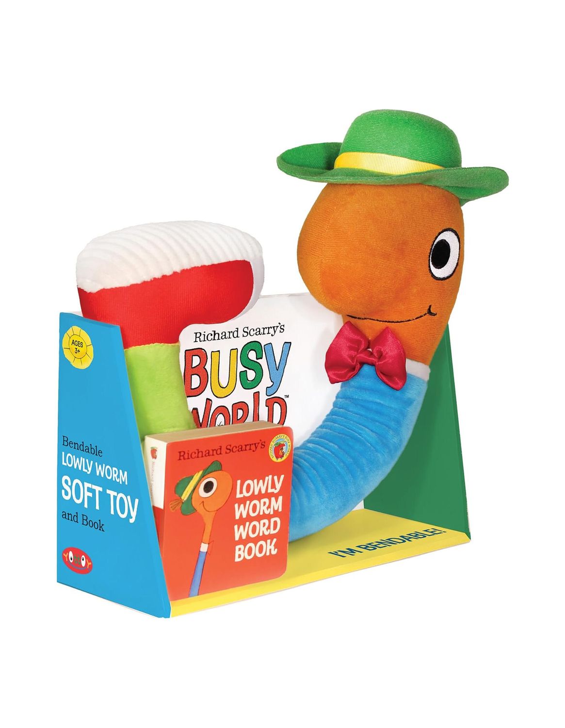 Richard Scarry's Lowly Worm Word Book And Stuffed Animal