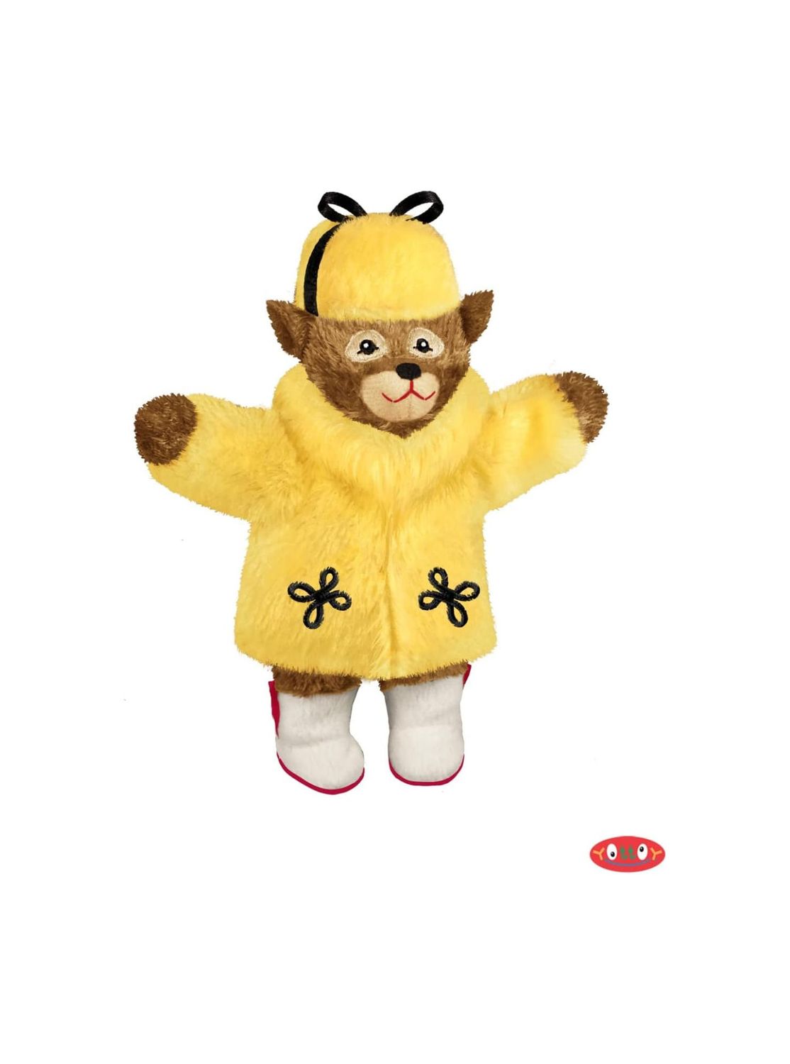 Little Fur Child Bear With Raincoat Stuffed Animal