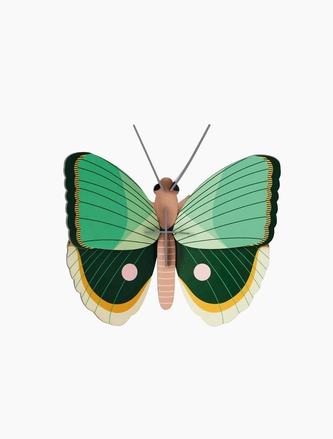 Fern Striped Butterfly Wall Art