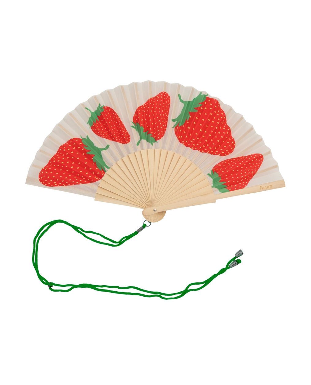 Strawberries Hand Fan