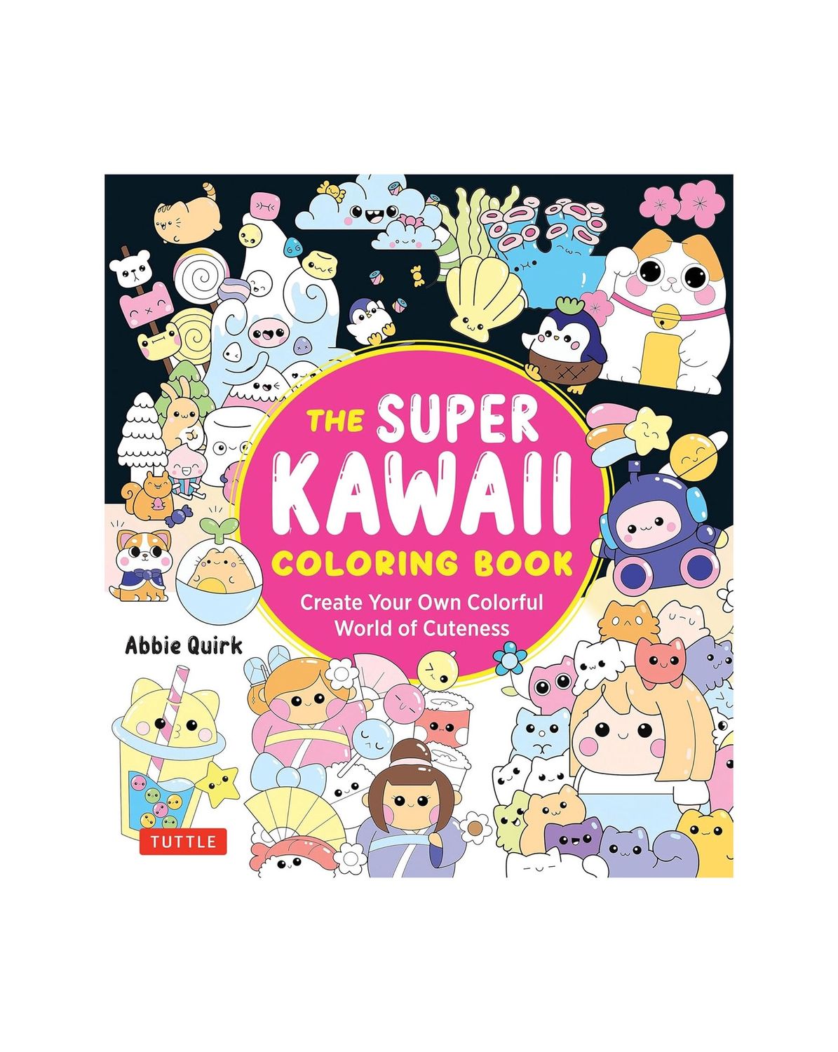 The Super Kawaii Coloring Paperback Book