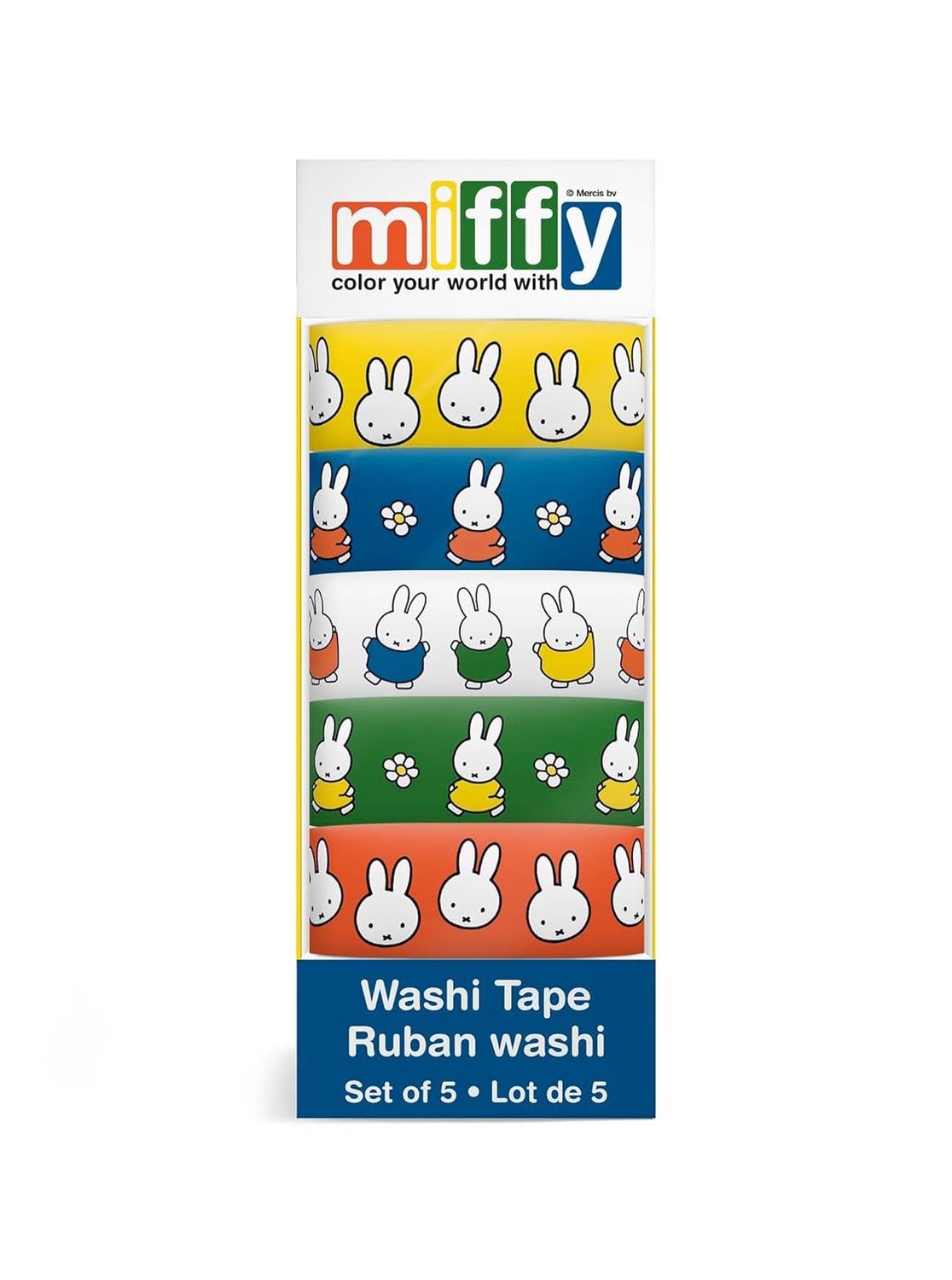 Miffy Set Of 5 Washi Tape