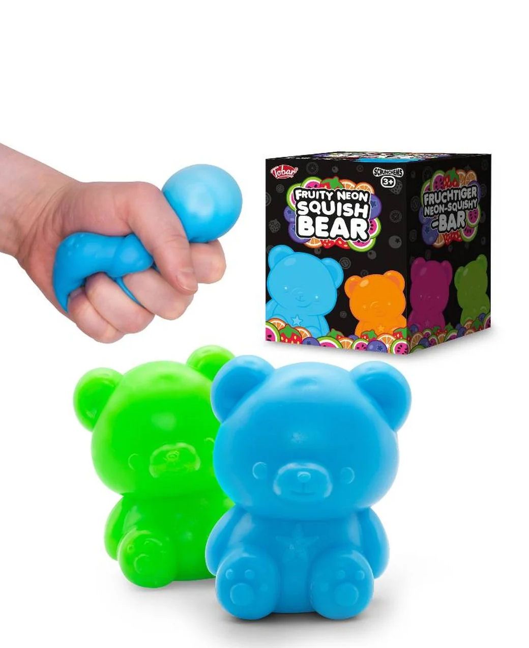 Scrunchems Fruity Neon Bear Squishy Toy