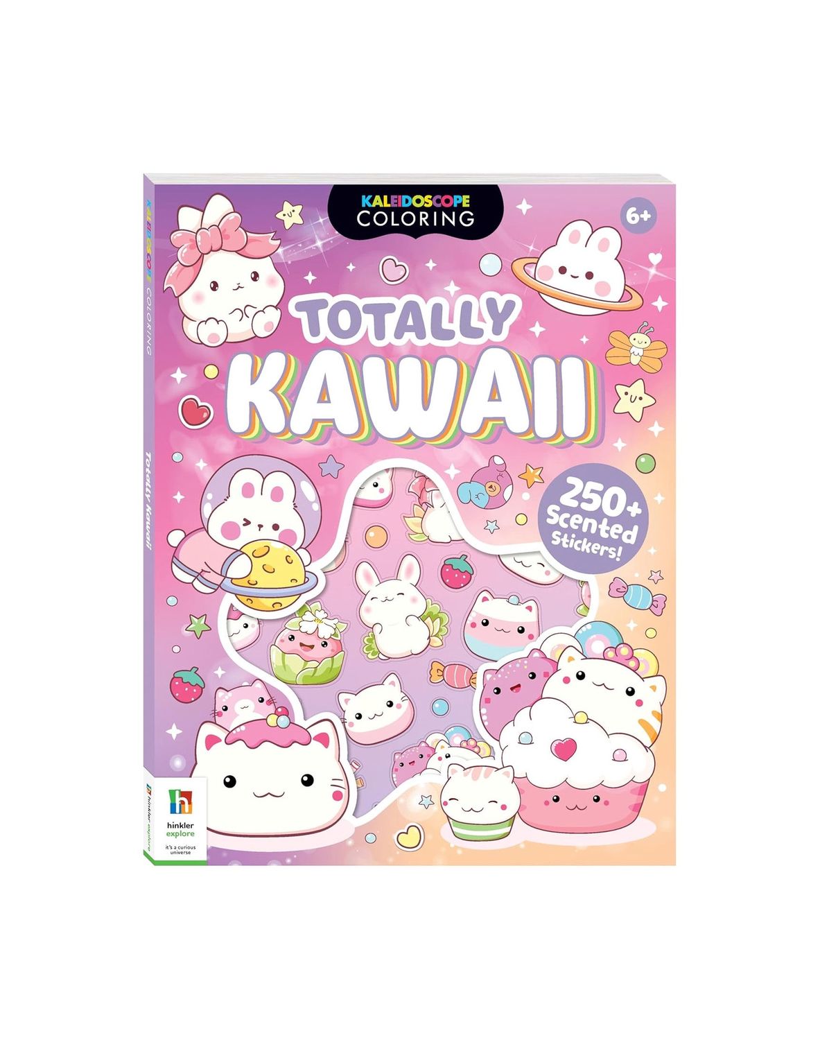 Totally Kawaii Kaleidoscope Coloring Paperback Book