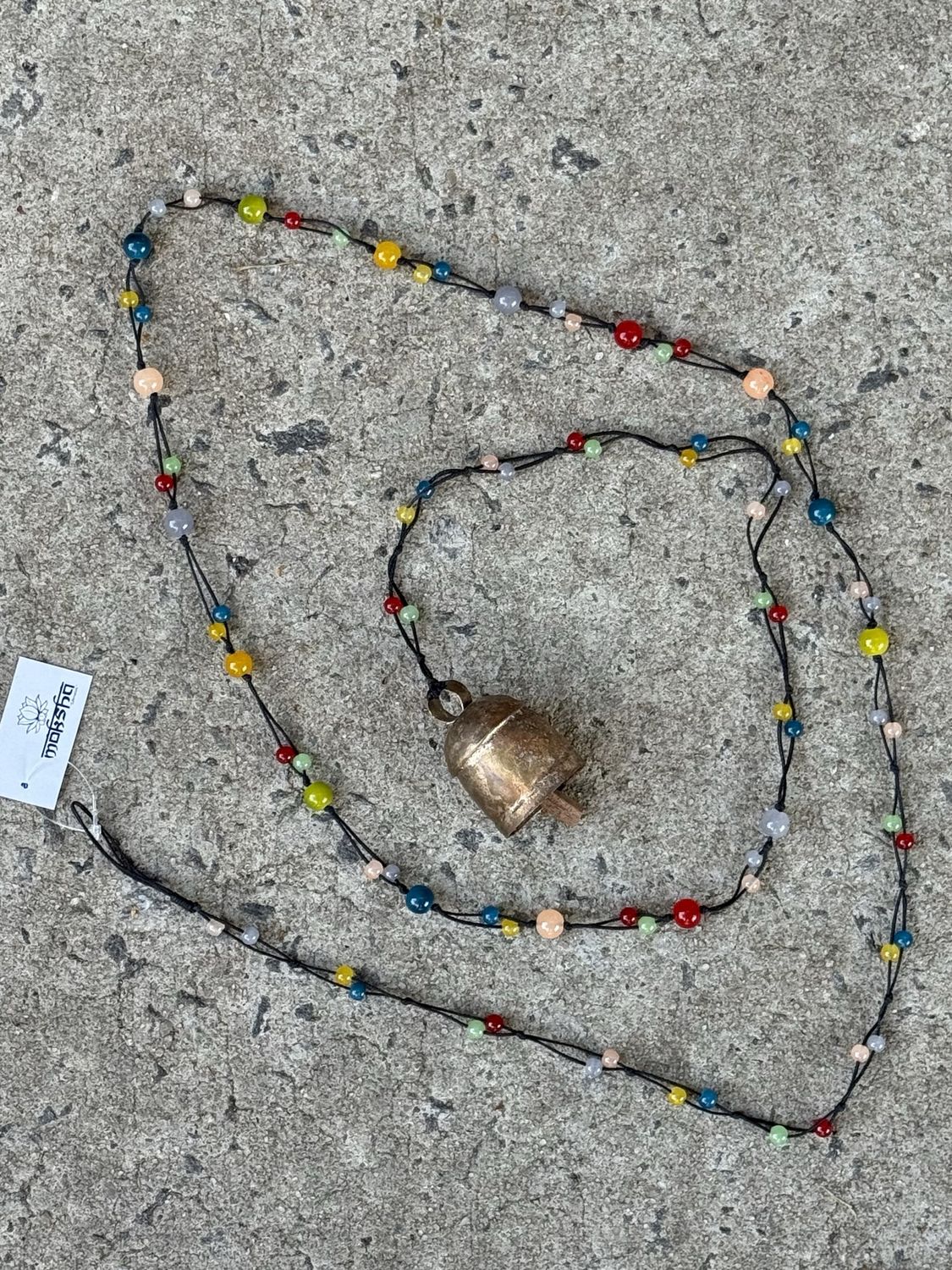 Circle By Circle Strand Of Beads And Bell