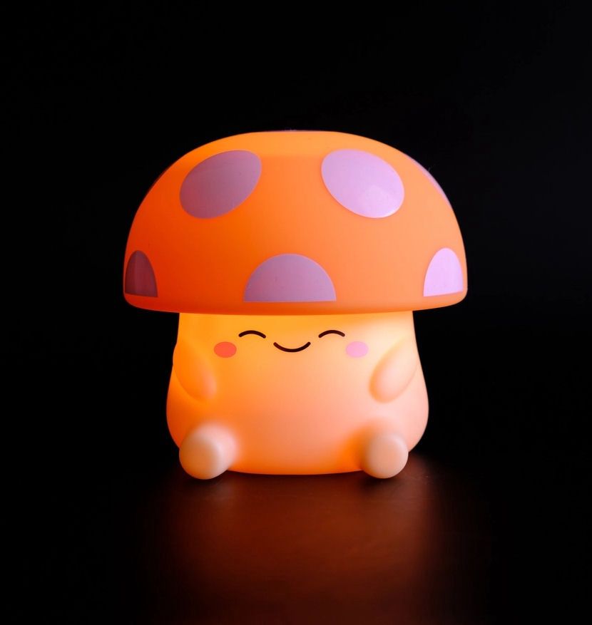 Mushi Mushroom Orange Lamp Light