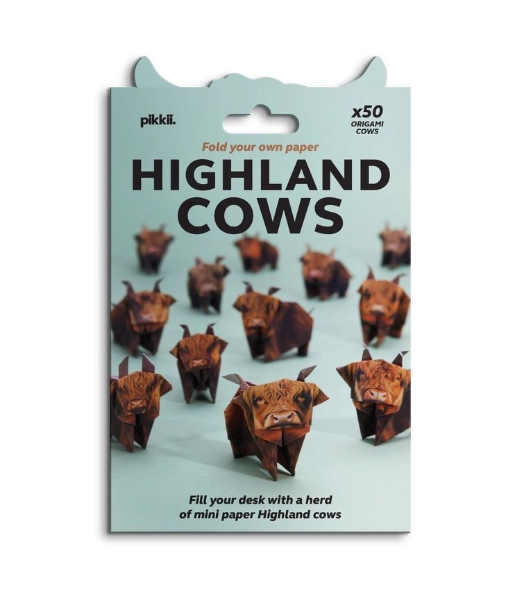 Highland Cows Origami Kit