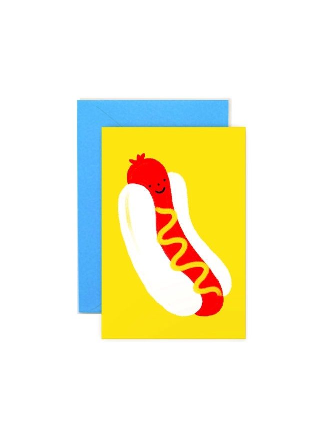 Hot Dog Mini Note Card