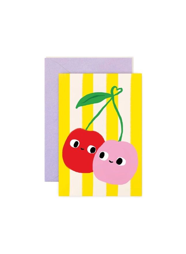 Cherry Friends Mini Note Card