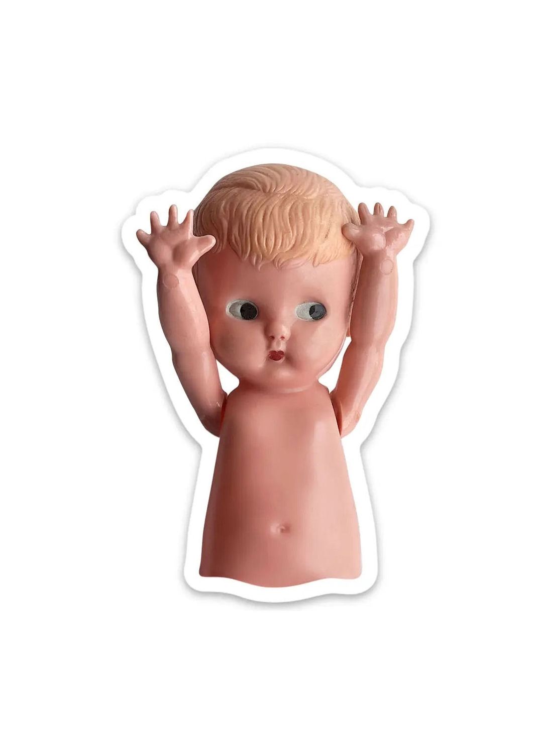 Hands Up Doll Sticker