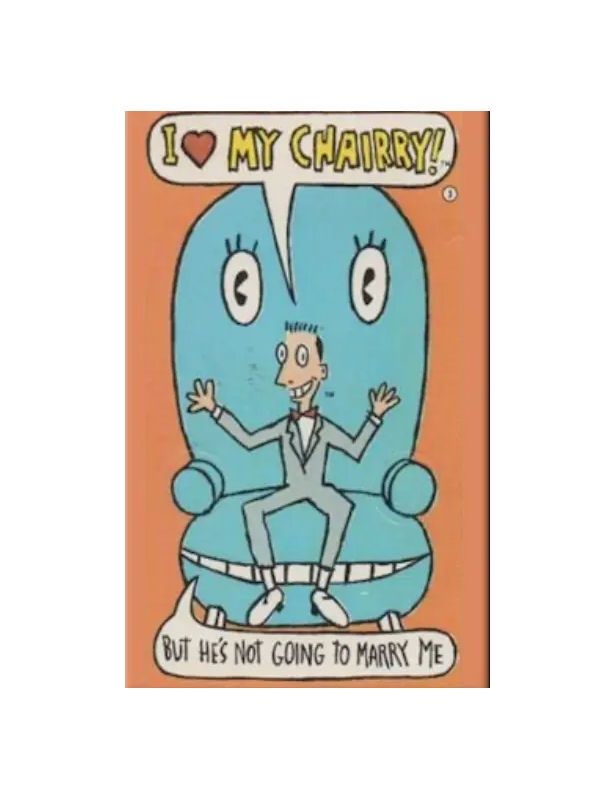 I Love My Chairry Pee-Wee Herman Magnet