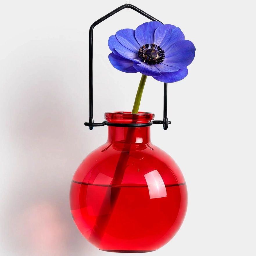 Small Red Ball Hanging Propagation Vase