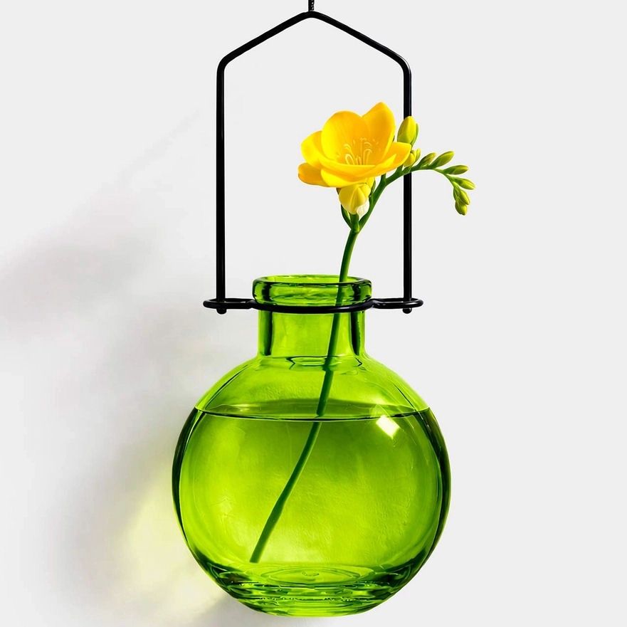 Small Lime Ball Hanging Propagation Vase