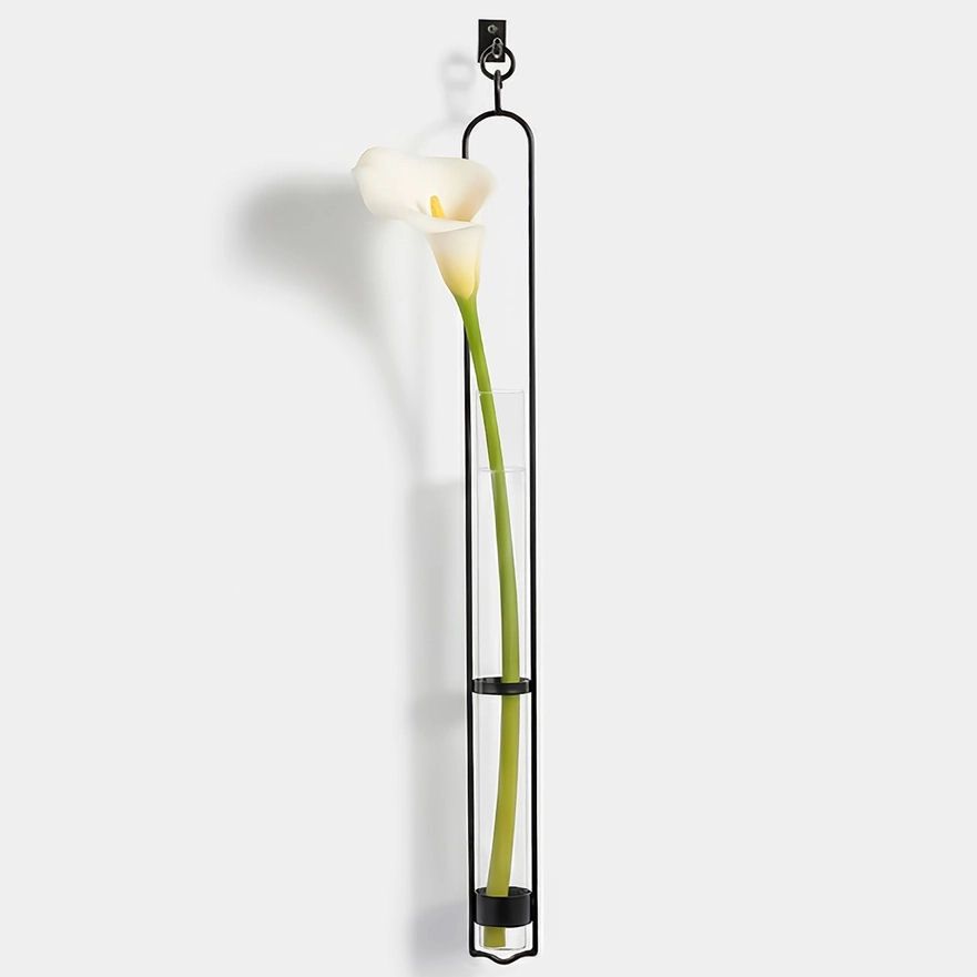 33" Florence Hanging Pendant Tube Vase with Wall Hook