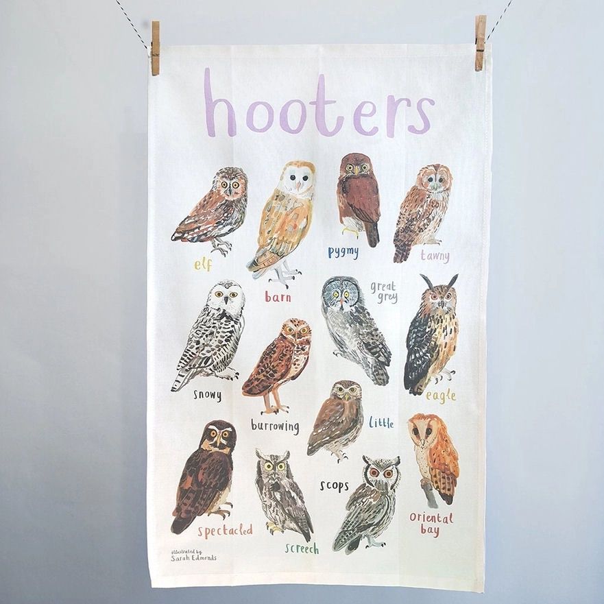 Hooters Owl Tea Towel