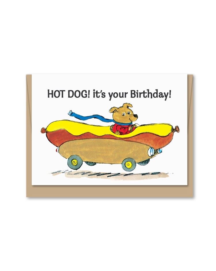 Richard Scarry's Hot Dog! It's Your Birthday Mini Card