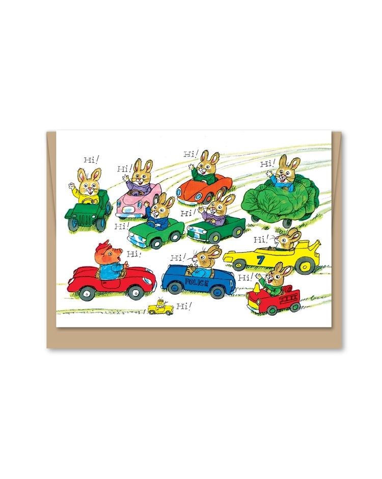 Richard Scarry's Rabbit "Hi" Everyday Mini Card