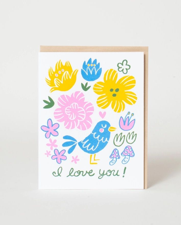 I Love You Bird Card