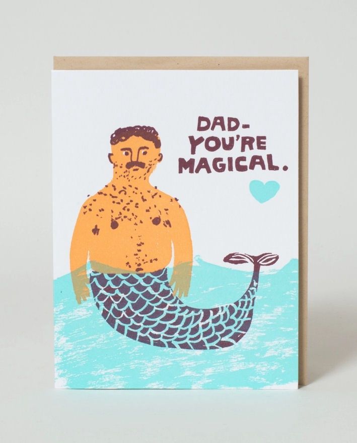 Dad You’re Magical Mermaid Card
